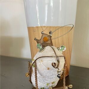 Cute Vintage Frog Prince Ornament